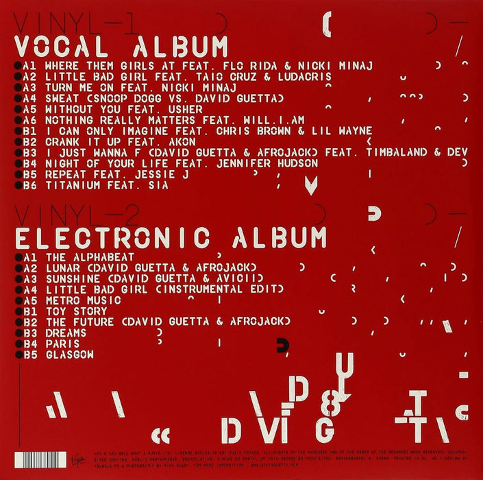 David Guetta Nothing But The Beat Vinyl LP 2011