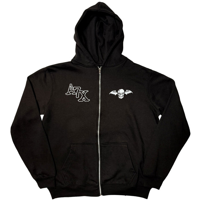 Avenged Sevenfold Dead Head Black X-Large Zipped Hoodie