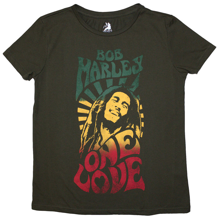 Bob Marley One Love Gradient Green Ladies X-Large T-Shirt