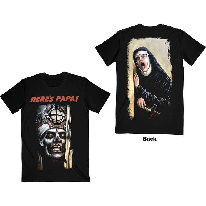 Ghost Here's Papa Back Black Medium T-Shirt