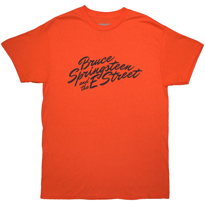 Bruce Springsteen Tour '24 River Font Orange Large T-Shirt
