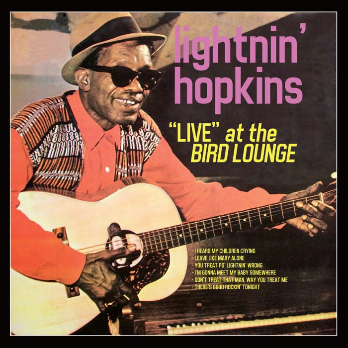 Lightnin' Hopkins Live At The Bird Lounge Vinyl LP Clear, Red & Yellow Splatter Colour Black Friday 2024