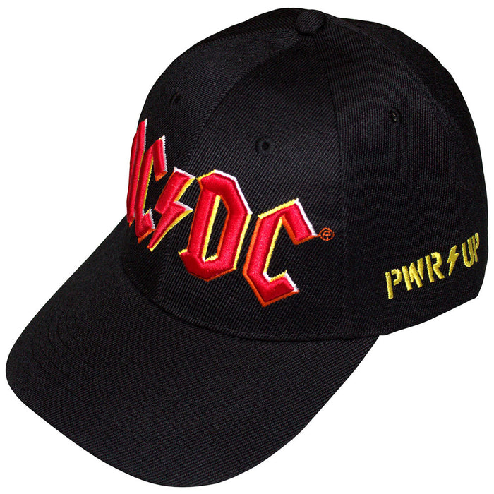 AC/DC Black PWR-UP & Logo Baseball Cap