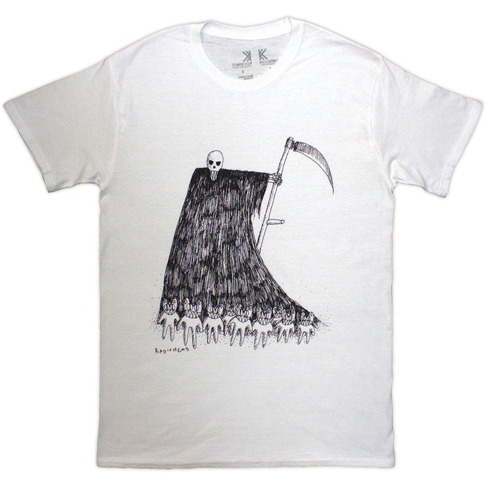 Radiohead Grim Reaper White X-Large T-Shirt