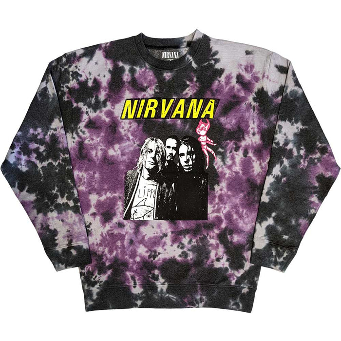 Nirvana Dip Dye Small Sweatshirt