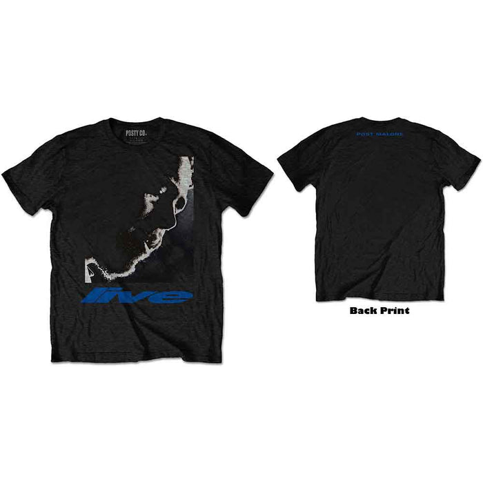 Post Malone HT Live Close-Up Black Small T-Shirt