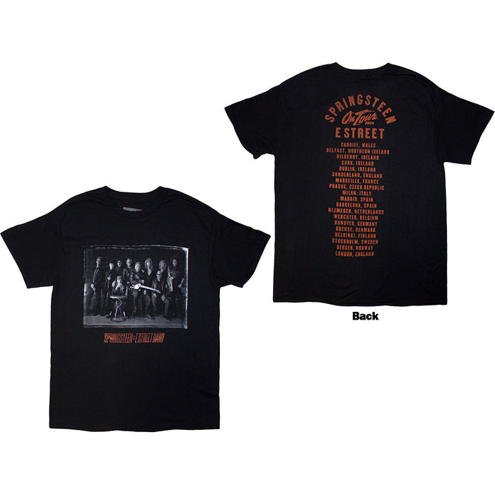 Bruce Springsteen Tour '24 E-Street Photo Black Medium T-Shirt