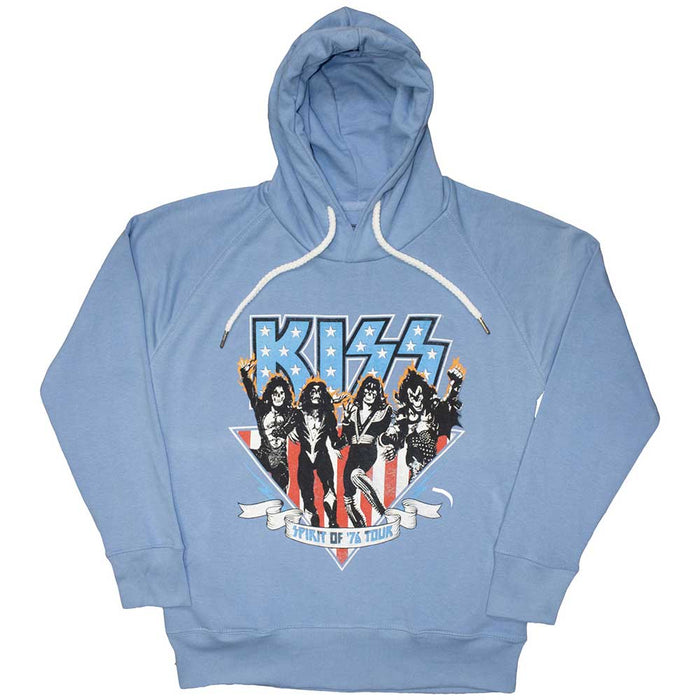 KISS Americana Light Blue X-Large Hoodie