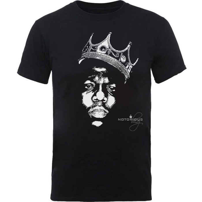 Biggie Smalls Crown Face Black X-Large T-Shirt
