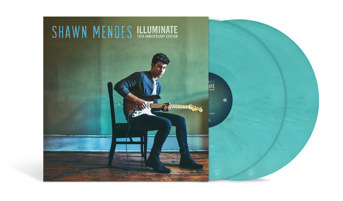 Shawn Mendes Illuminate 10-Yr Anniversary Vinyl LP Translucent Aqua Colour Due Out 11/12/26