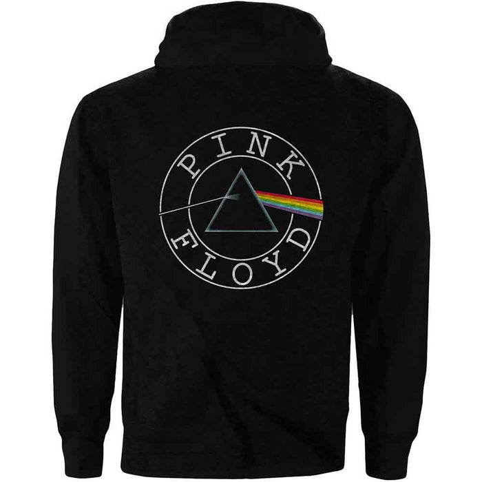 Pink Floyd Circle Logo Black Ladies Small Zipped Hoodie