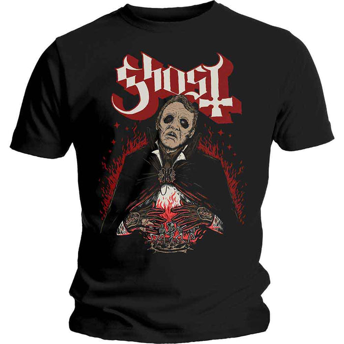 Ghost Red Dance Macabre Black Small T-Shirt