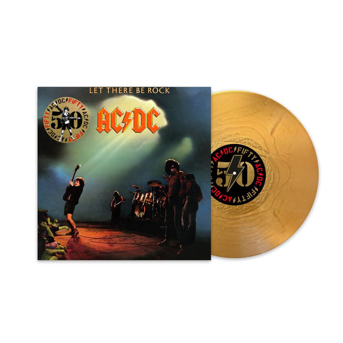 AC/DC Let There Be Rock Vinyl LP 50th Anniversary Gold Colour 2024