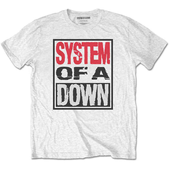 System Of A Down White Large T-Shirt