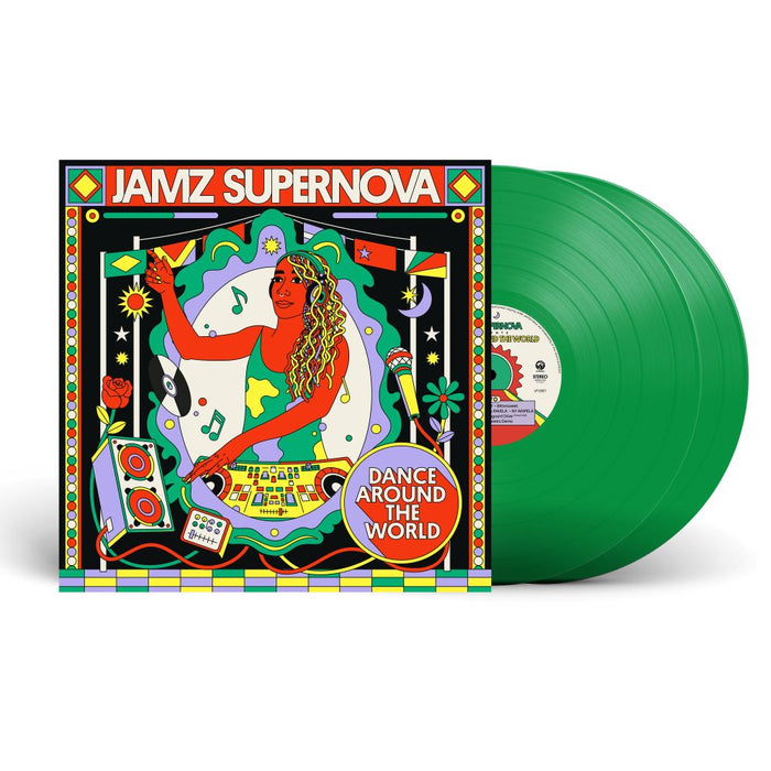 Jamz Supernova Presents Dance Around The World Vinyl LP Indies Green Colour Due Out 16/10/26