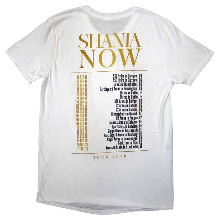 Shania Twain Tour 2018 Mic Photo White Medium Unisex T-Shirt