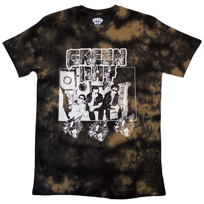 Green Day Rev Radio Black Dip-Dye Wash XX-Large Unisex T-Shirt