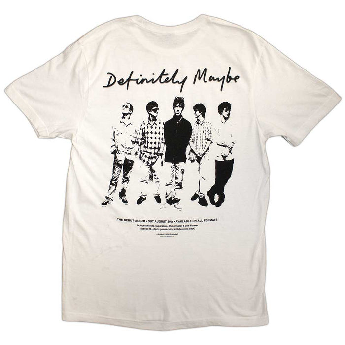 Oasis Definitely Maybe Promo White Medium T-Shirt
