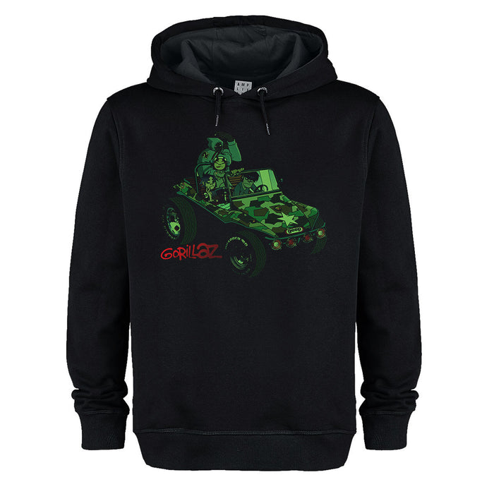 Gorillaz Geep Amplified Vintage Black X-Large Unisex Hoodie