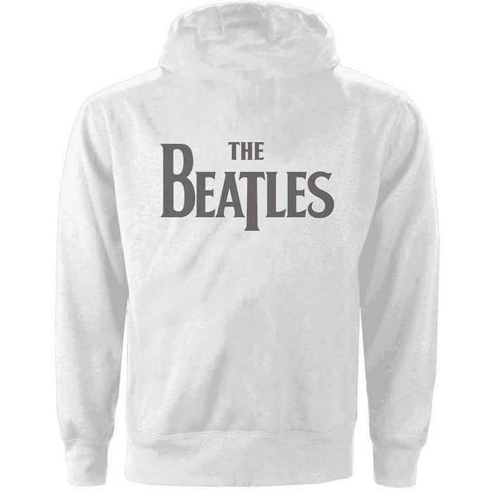 The Beatles White Ladies Medium Zipped Hoodie