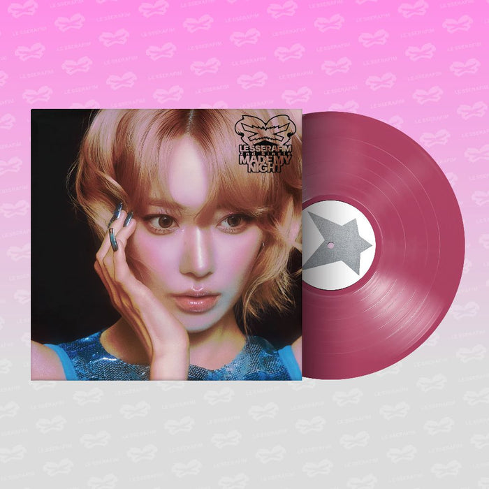 Le Sserafim Made My Night Vinyl LP Hot Pink Colour Due Out 23/10/26