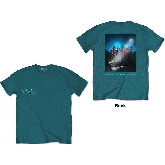 Lil Nas X Album Turquoise Blue X-Large T-Shirt