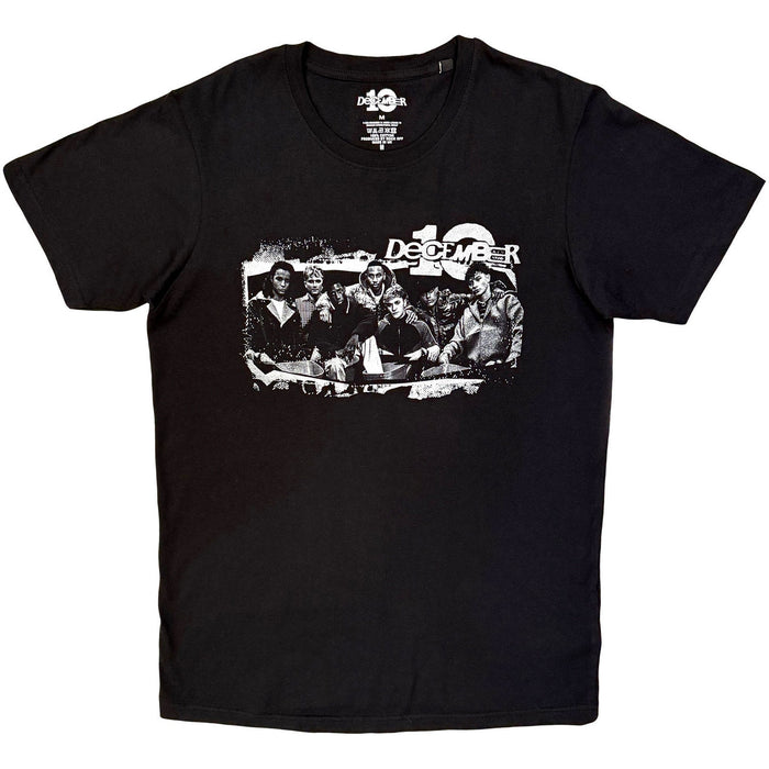 December 10 Bike Poster Black Stone Wash Medium T-Shirt