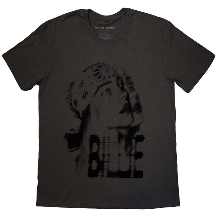Billie Eilish Tonal Bandana Photo Charcoal Grey XX-Large T-Shirt