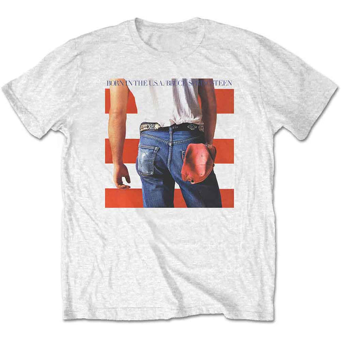 Bruce Springsteen Born In The USA White Small T-Shirt