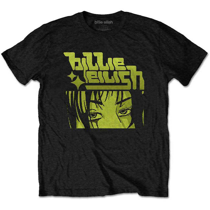 Billie Eilish Anime Logo Black XX-Large T-Shirt