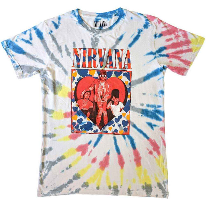 Nirvana White Dip-Dye Wash X-Large Unisex T-Shirt