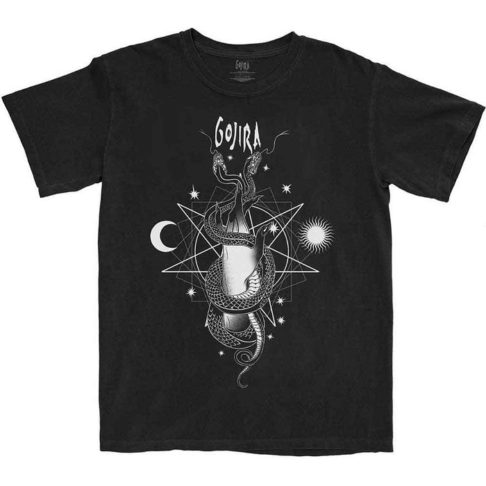 Gojira Celestial Snakes Black X-Large Unisex T-Shirt