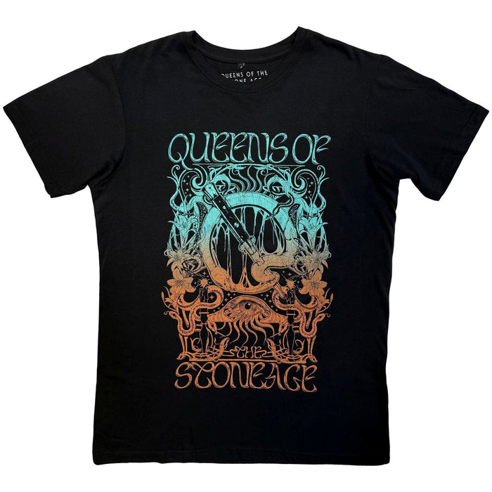 Queens Of The Stone Age Montage Black Small T-Shirt
