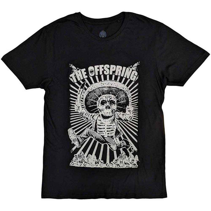 Offspring Jumping Skeleton Black Medium Unisex T-Shirt