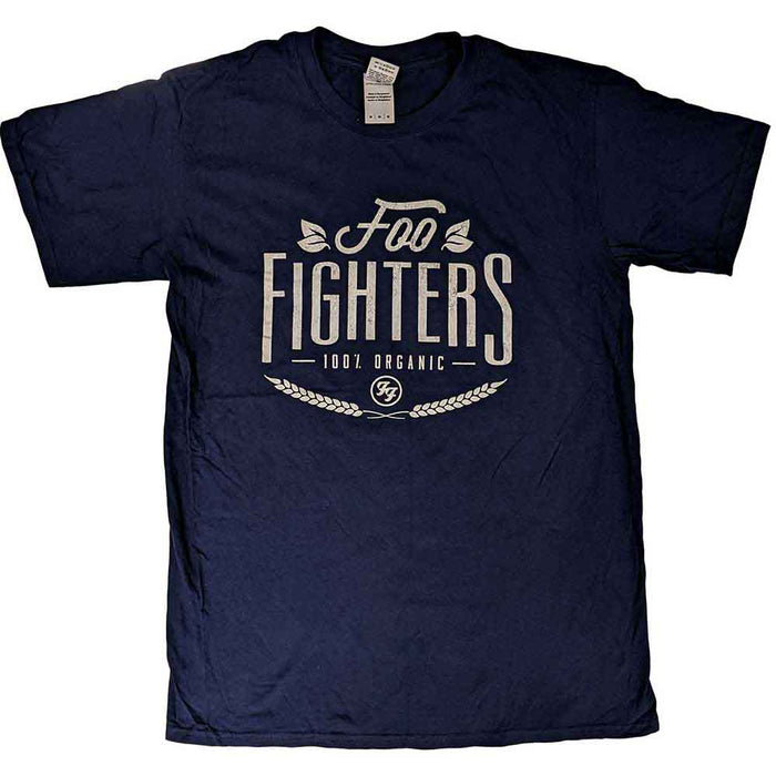 Foo Fighters 100% Organic Navy Blue XX-Large T-Shirt