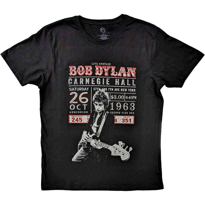 Bob Dylan Carnegie Hall '63 Black XX-Large T-Shirt