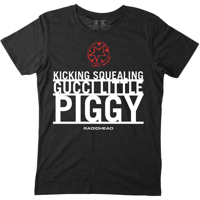 Radiohead Gucci Little Piggy Black Small T-Shirt
