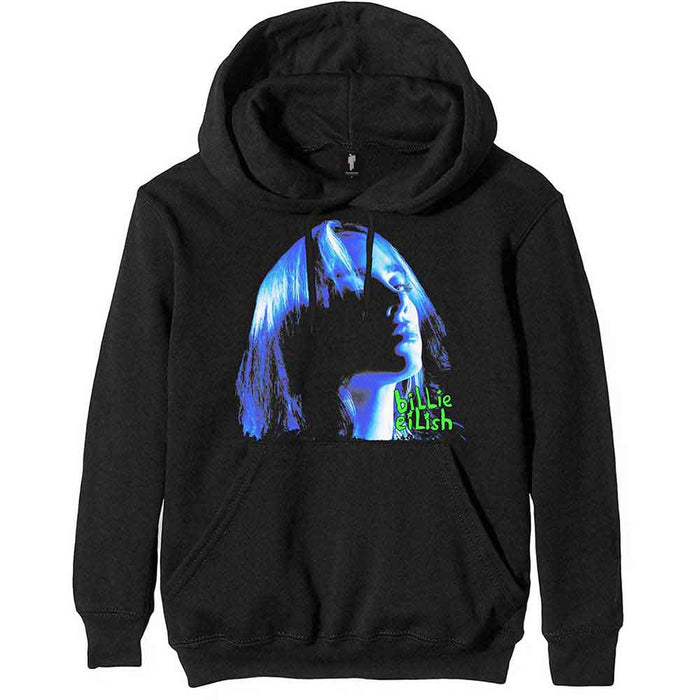 Billie Eilish Neon Shadow Blue Small Hoodie