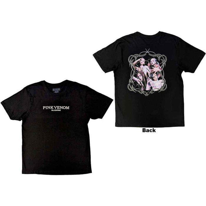 BLACKPINK Pink Venom Black Small T-Shirt