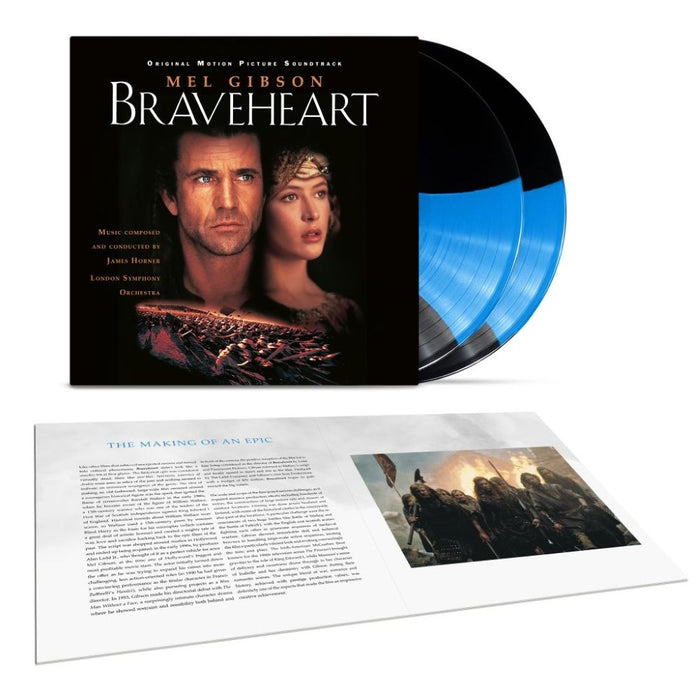 Braveheart Original Motion Picture Soundtrack Vinyl LP Blue Streak Colour Due Out 12/12/25