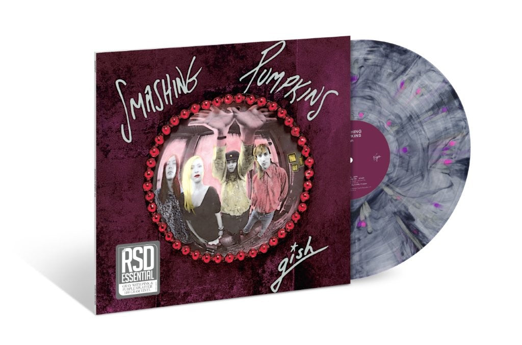 Smashing Pumpkins Gish 35th Anniversary Vinyl LP Grey Pink Splatter