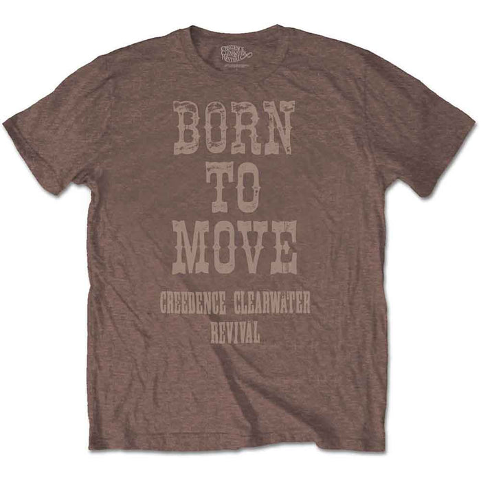 Creedence Clearwater Revival Born To Move Chestnut Brown Medium T-Shirt