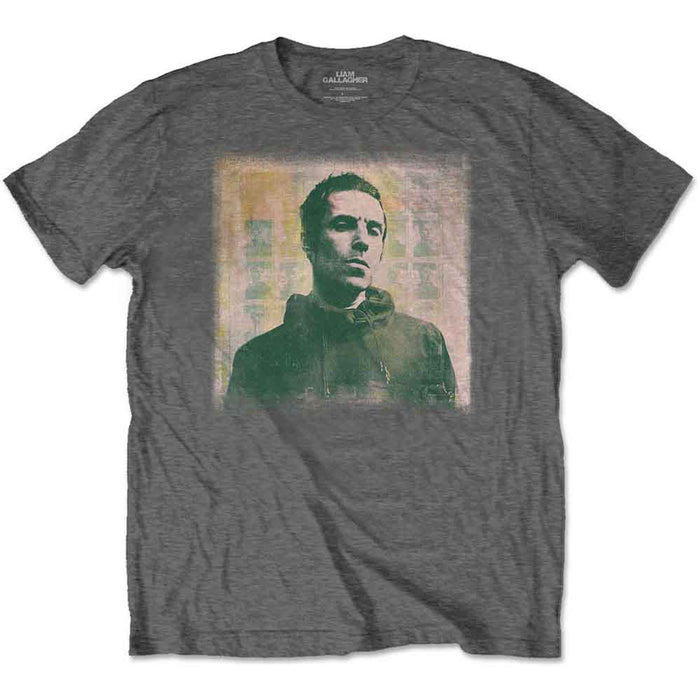 Liam Gallagher Monochrome Charcoal Grey XX-Large T-Shirt