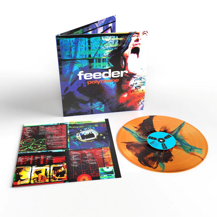 Feeder Polythene Vinyl LP Transparent Orange w/Black & Blue Inkplosion Colour Due Out 20/11/26