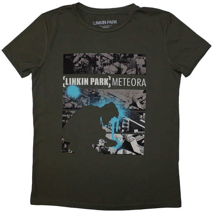 Linkin Park Meteora Drip Collage Green Ladies Small T-Shirt