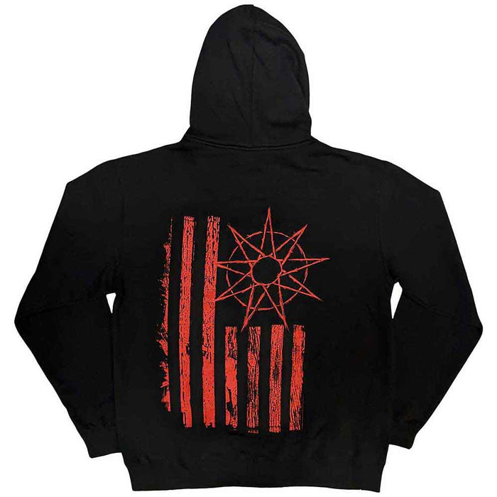 Slipknot 9-Point Flag Large Zipped Hoodie