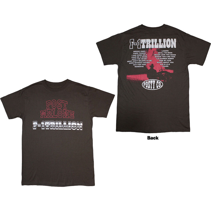 Post Malone F-1 Trillion Charcoal Grey Medium T-Shirt