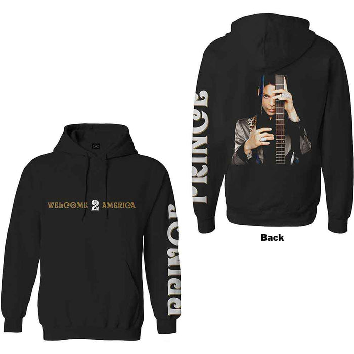 Prince Welcome 2 America Black X-Large Hoodie