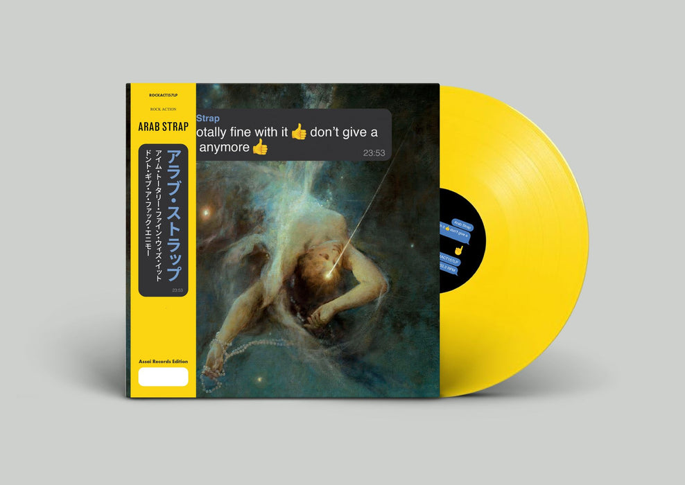 Arab Strap I'm totally fine with it 👍 don't give a fuck anymore 👍Vinyl LP Emoji Yellow Colour Signed Assai Obi Edition 2024