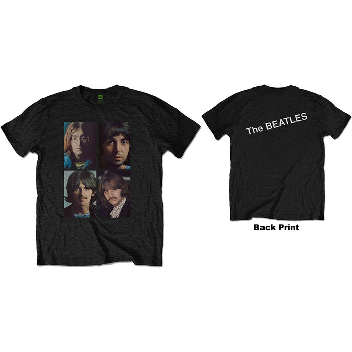 The Beatles White Album Faces Black Small Unisex T-Shirt